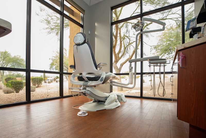 Reception area at The Dental Implant Institute in Scottsdale
